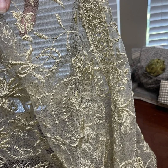 ANTHROPOLOGIE MOULINETTE SOEURS Lace Beaded Blouse - Picture 15 of 15